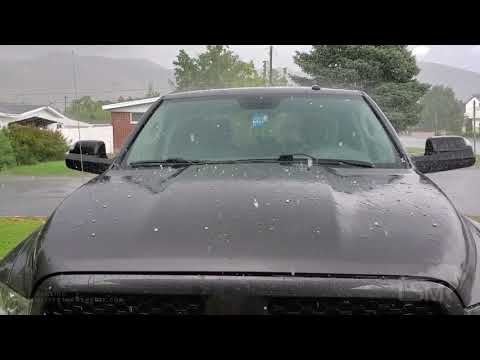 7-23-20 Bountiful, Utah  Hail and Rain