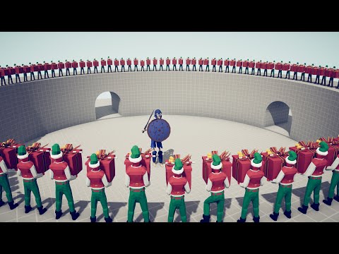 100x PRESENT ELVES vs EVERY UNIT - Totally Accurate Battle Simulator