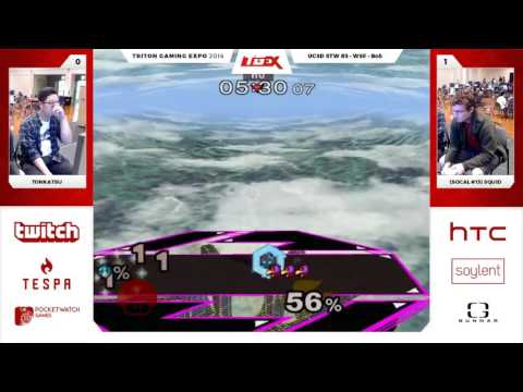 UCSD STW #3 - Tonkatsu vs. Squid - Singles Top 48 WSF - SSBM