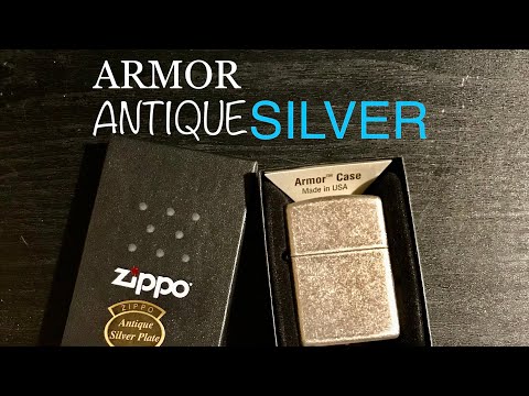 Armor Antique Silver Plate Zippo 28973
