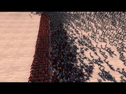 1000 SPARTANS vs 20.000 ZOMBIES | UEBS