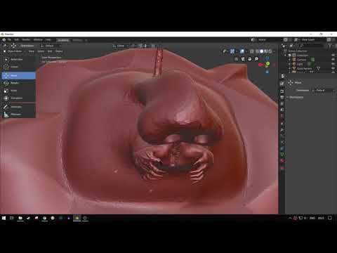 Monstrosity made in Blender 2.8
