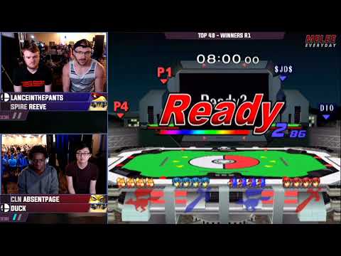 Smash'N'Splash 4 TOP 48 WINNERS - Lanceinthepants + Reeve vs CLN | AbsentPage + Duck