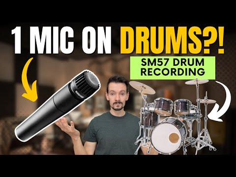 How To Record Drums With ONE SM57 Microphone | Quick Recording Tip