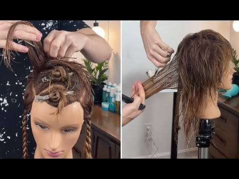 How to cut a Modern Mullet / Shag Haircut, The Shullet...