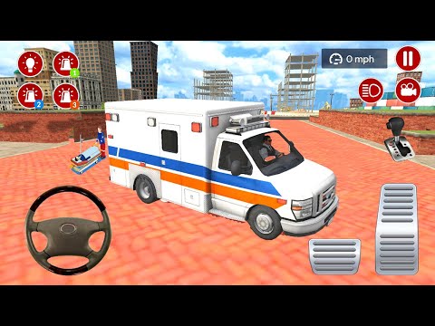 Direksiyonlu Ambulans oyunu 3D #66 American Ambulance Simulator - Ambulans oyunları Android Gameplay