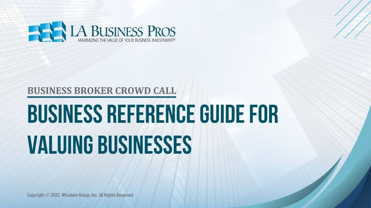 Business Reference Guide for Valuing Businesses