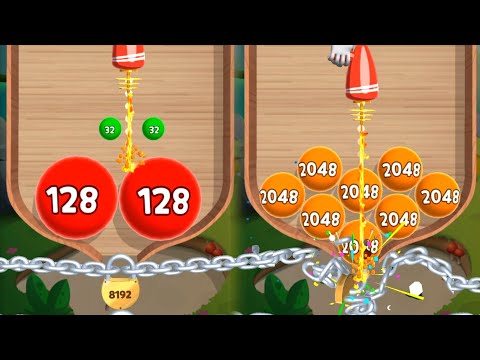 Laser bubbles 3d - Blob Merge 2048 gameplay walkthrough android, iOS #laserbubbles3d