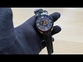 Men S Bomberg Watch With Rubber Strap GOLDEN