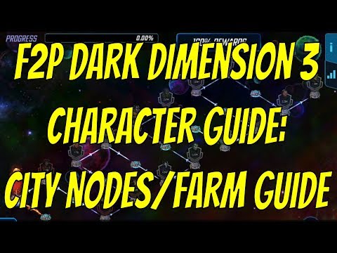 F2P Dark Dimension 3 Character Guide: City Nodes And Farm Guide - Marvel Strike Force