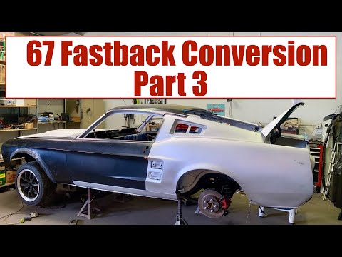 How To Convert a 67 Mustang Coupe to a Fastback  Part 3