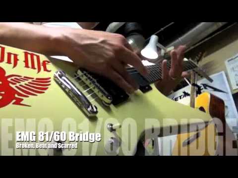 EMG James Hetfield Signature Pick Ups vs EMG 81/60 in a 1985 Gibson Explorer