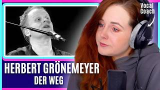 I&#39;ve Never Cried This Much At A Song! | Herbert Grönemeyer - Der Weg | Vocal Coach Reacts