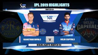 RR VS DC IPL 2019 HIGHLIGHTS II RAJASTHAN ROYALS VS DELHI CAPITALS IPL 2019 HIGHLIGHTS
