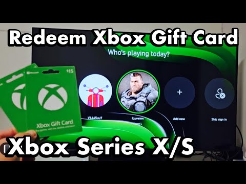 How to Redeem Xbox Gift Card on Xbox Series X/S (step by step)