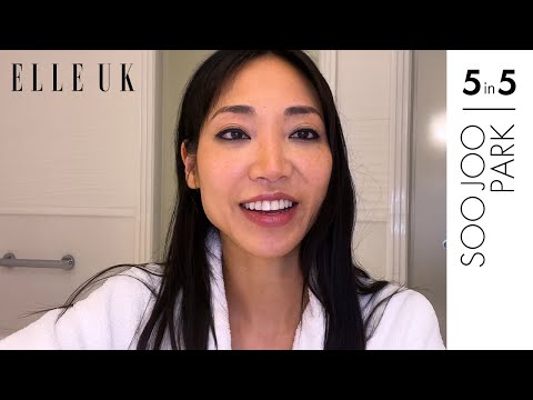 Supermodel Soo Joo Park Shows Us Her On-The Go Make-Up Routine In Five Minutes | 5 In 5 | ELLE UK