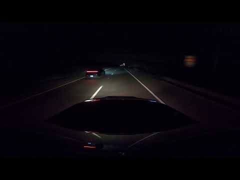 Night road and highway