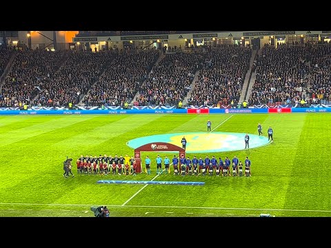 Passionate Rendition of Flower of Scotland | SCOTLAND v SPAIN