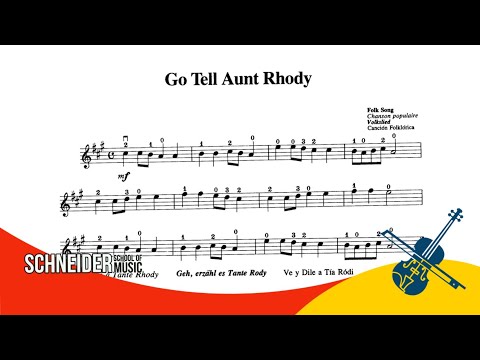 04 - Go tell aunt Rhody | Suzuki Book 1 | Violin Sheet Music | Partitura para Violino