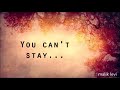 Scarlet - Brooke Fraser (Lyrics)
