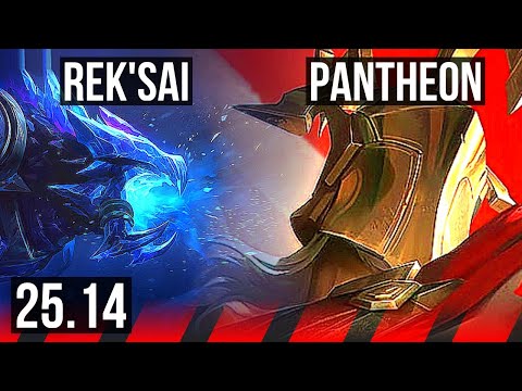 REK'SAI vs PANTHEON (TOP) | 8/1/6 | EUW Master | 25.14