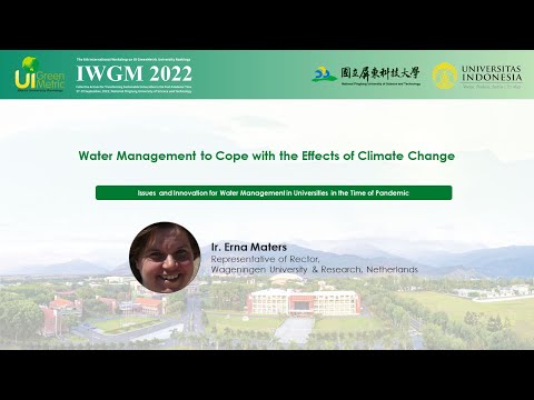 Ir. Erna Maters, Representative of Rector, Wageningen University & Research, Netherlands