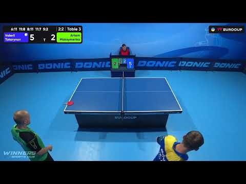 13:15 Valerii Tatarynov - Artem Maksymenko 24.08.2023 TT Euro.Cup Ukraine Star. TABLE 3