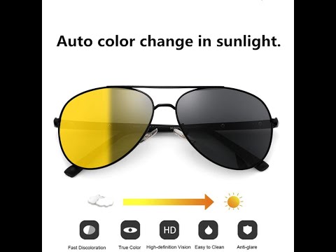 Men Night Vision Glasses Polarized Anti Glare Lens Yellow Sunglasses Driving Night Vision Goggles