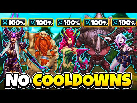 League of Legends but everyone has 100% CDR (COOLDOWNS ARE DISABLED)