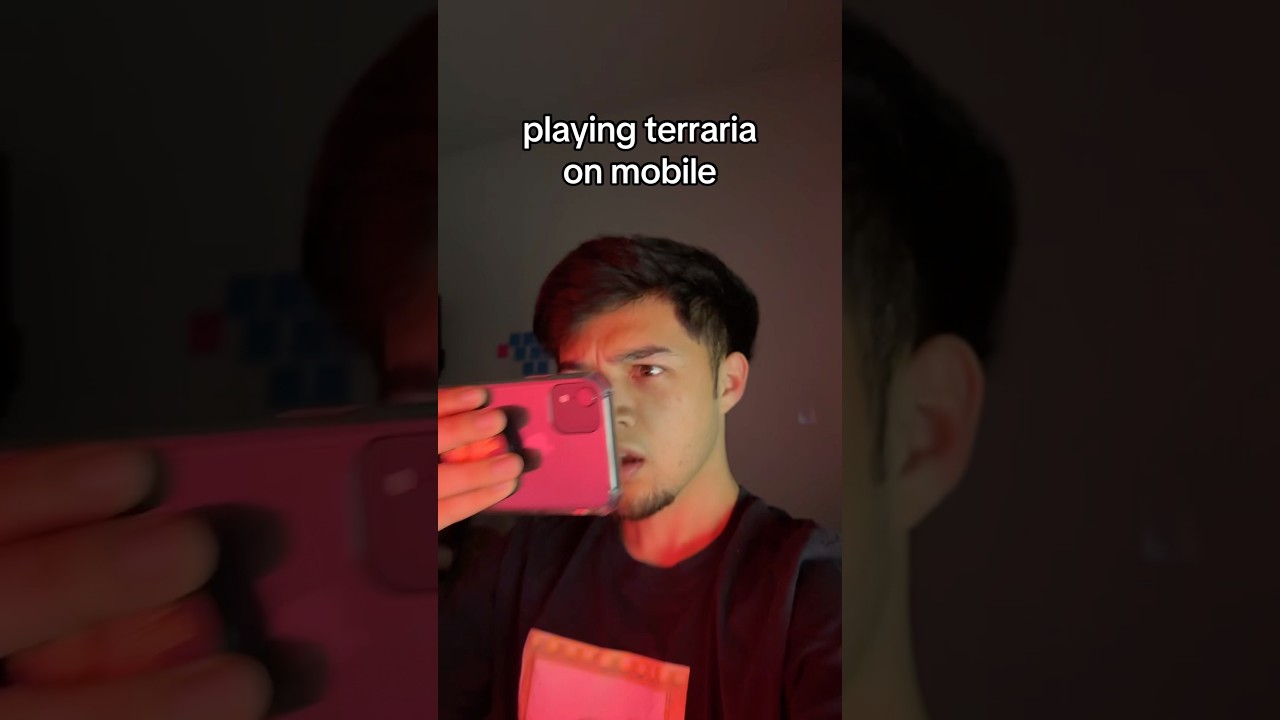 Playing Terraria On PC Vs Mobile… #shorts #viral