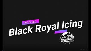 how do you make black buttercream icing