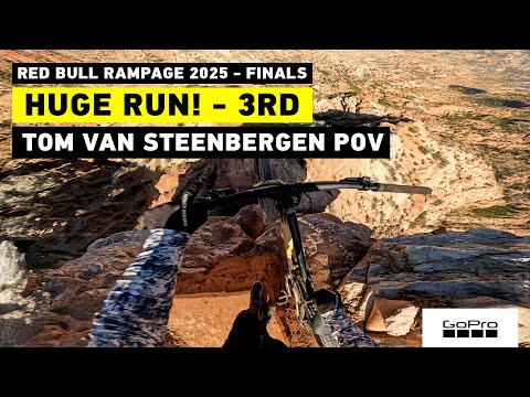 GoPro: Tom Van Steenbergen's WILD Drop-In 3rd Place Run POV - 2025 Red Bull Rampage
