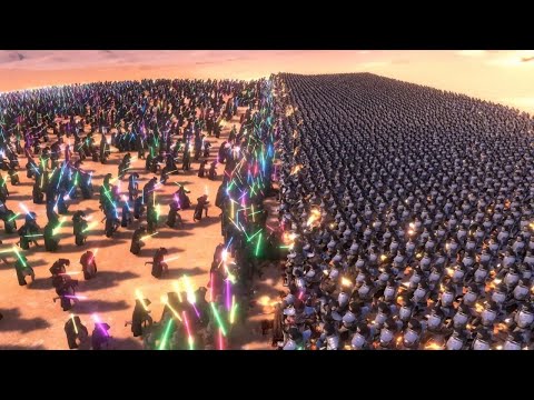 5000 Soul Tyrants' vs 5000 Laser Knight's | Ultimate Epic Battle Simulator |