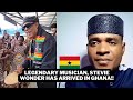 Legendary musician, Stevie Wonder has arrived in Ghana!! This is not his first visit, but it's