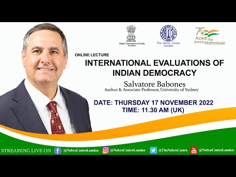 Online Lecture - "International evaluations of  Indian democracy"