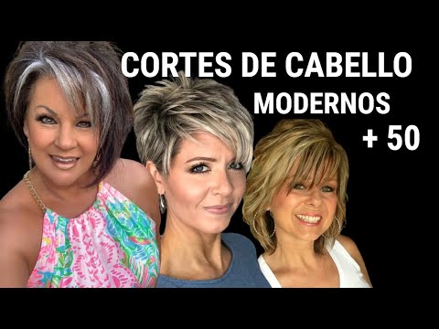 CORTES de CABELLO MODERNOS para SEÑORAS de mas  de 50 60 70 AÑOS