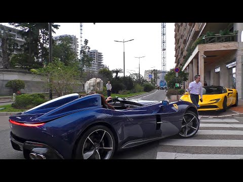 SUPERCARS Monaco - Ferrari Monza SP2, SF90, Bugatti Veyron, Lamborghini Aventador SVJ, GT3RS