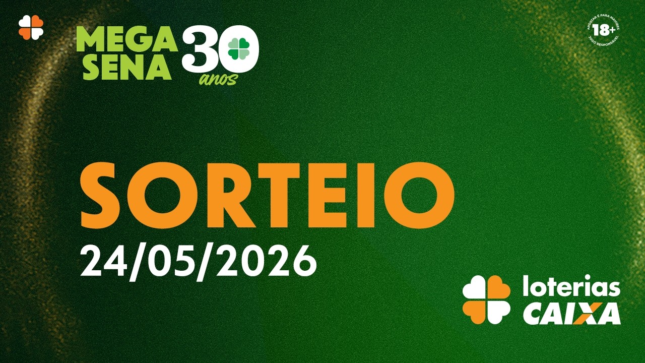 Imagem da notícia Veja o Resultado da Mega-Sena 3010 deste domingo (24/05); prêmio é de R$ 330 milhões