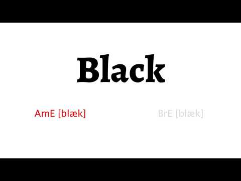 How to Pronounce black in American English and British English