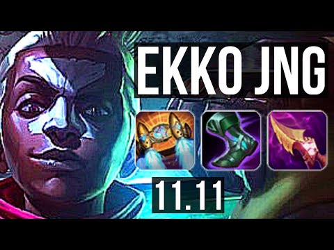EKKO vs KHA'ZIX (JUNGLE) | 10/1/4, 1200+ games, Legendary, 1.0M mastery | BR Master | v11.11