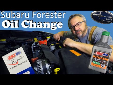Subaru Forester Oil Change with AMSOIL Easy