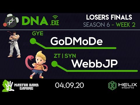 DNA.EXE S6:W2 - GYE | GoDMoDe (Ryu) Vs. ZT | SYN | WebbJP (Lucas) - Losers Finals