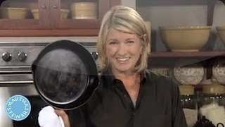 Cleaning and Seasoning Your Cast Iron Skillet - Martha Stewart