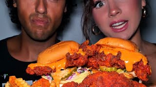Dave’s Hot Chicken Mukbang with my @TotoLocoEats 