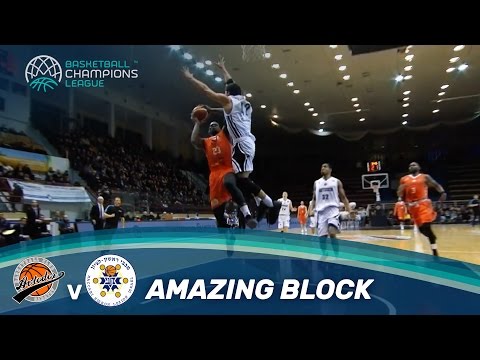Amazing block by Michael Carrera against Javon McCrea!
