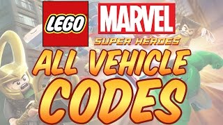 Lego Marvel Super Heroes - All Vehicle Codes