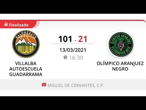 Junior masc C VILLALBA AUTOESCUELA GUADARRAMA - OLÍMPICO ARANJUEZ