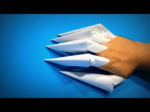 Origami Claws | How to Make Paper Claws Godzilla Halloween | Easy Origami ART | Paper Crafts