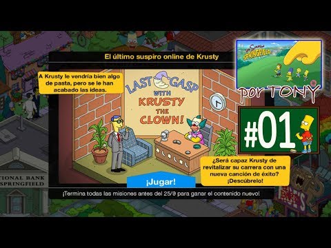 Los Simpson Springfield "Krusty'19: Capítulo 1 - El último suspiro de Krusty" por Tony