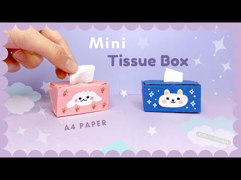 DIY Mini Paper Tissue Box(actually works) | Easy...